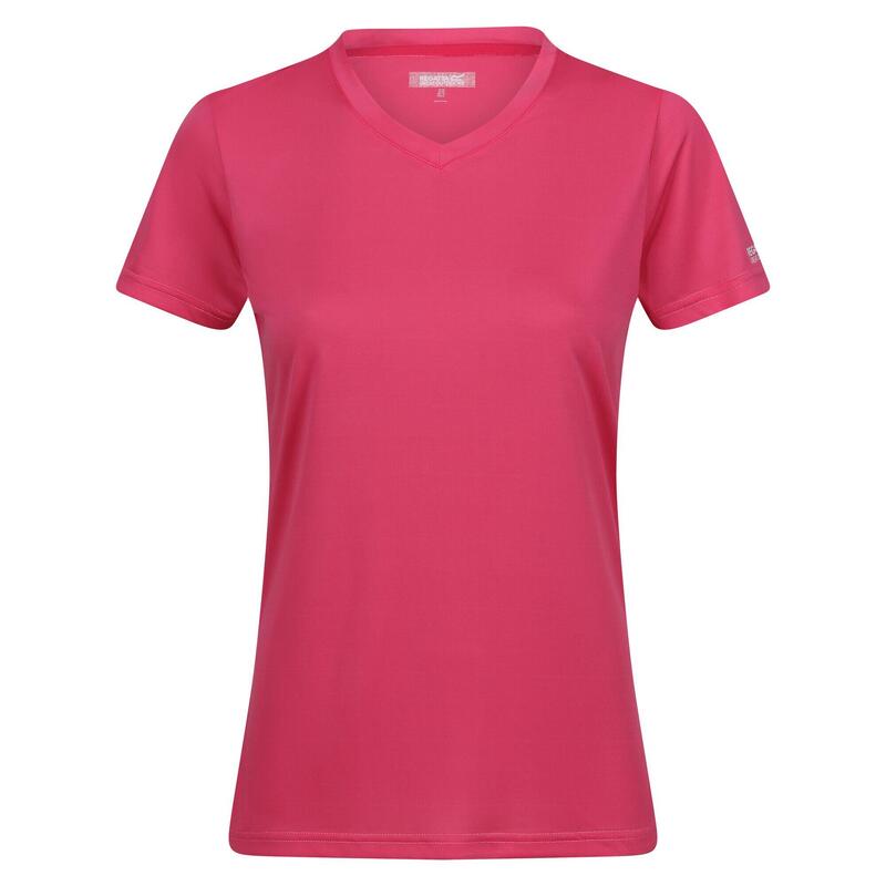 Het Fingal sportieve T-shirt met V-hals voor dames