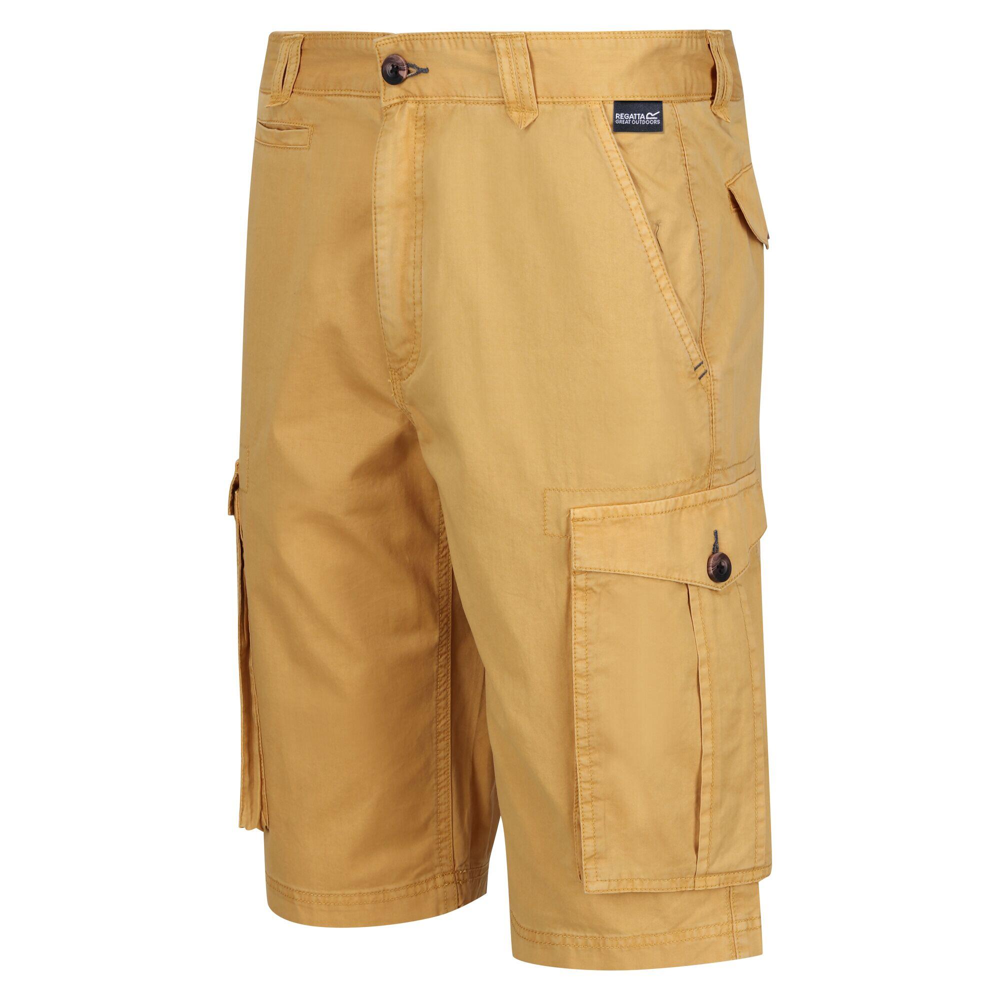 CargoShorts Shorebay im VintageLook Herren Gold Stroh 3/4