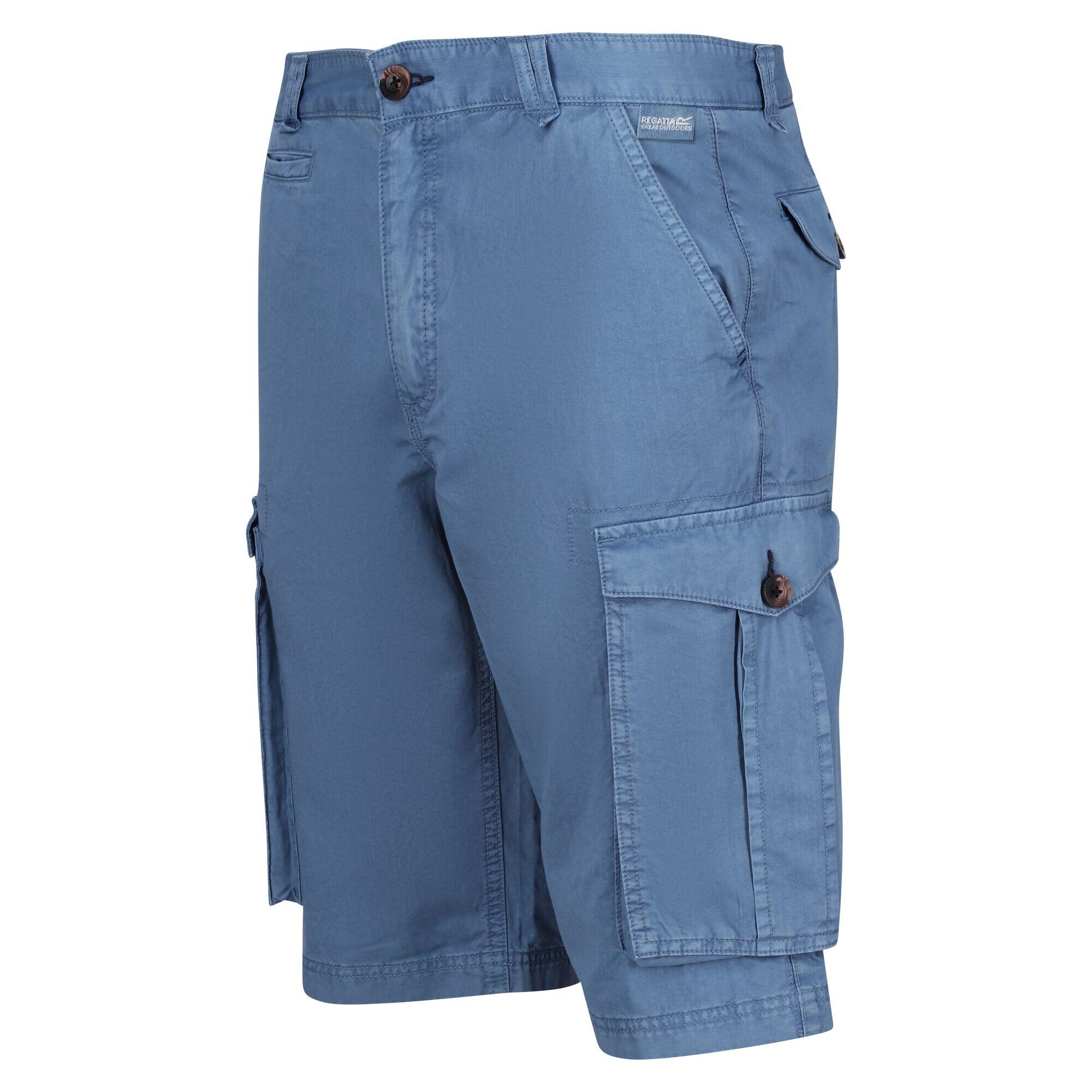 CargoShorts Shorebay im VintageLook Herren Kronenblau 3/4