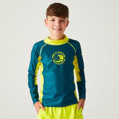 Zwempak kinderen kleurrijke lange mouwen rashguard