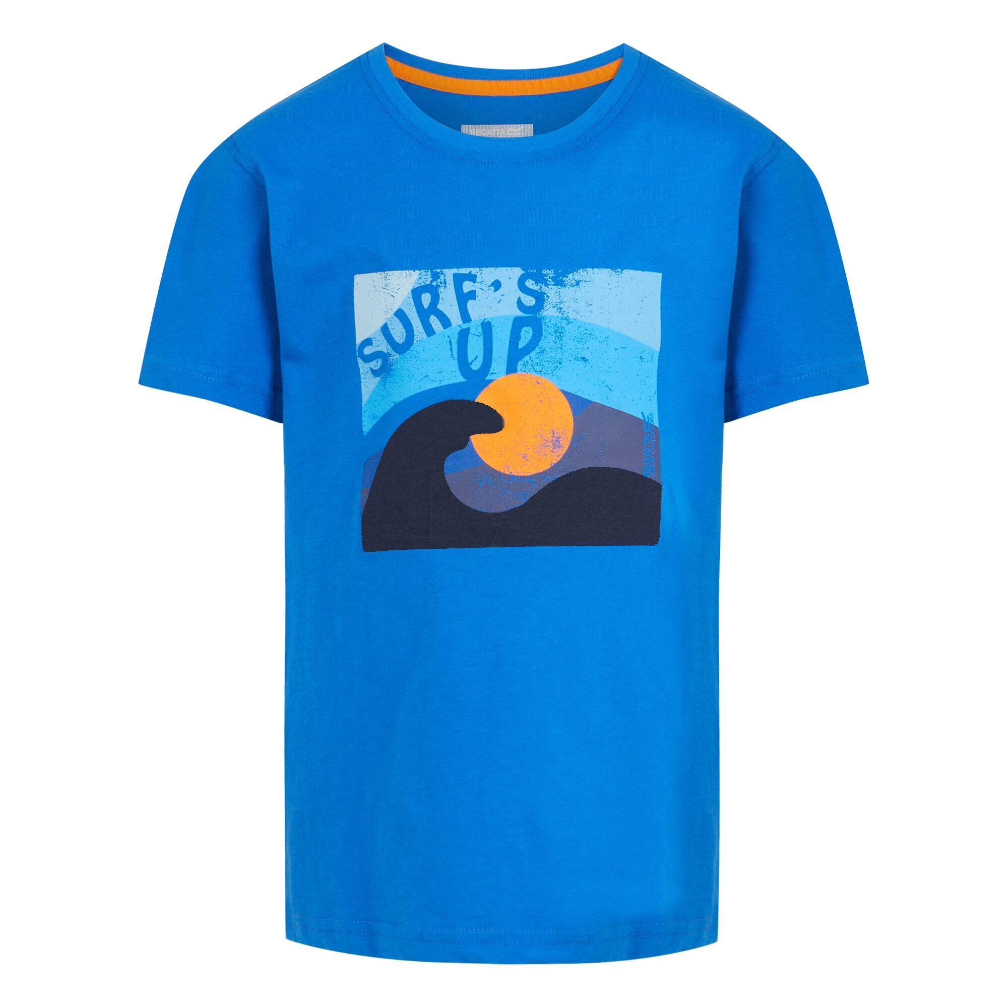 Childrens/Kids Bosley VII Sunset TShirt (Oxford Blue) 1/5
