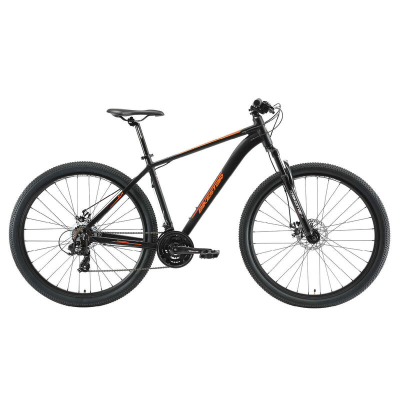 Bikestar Hardtail MTB Alu Sport Large 29 Inch 21 Speed zwart/oranje