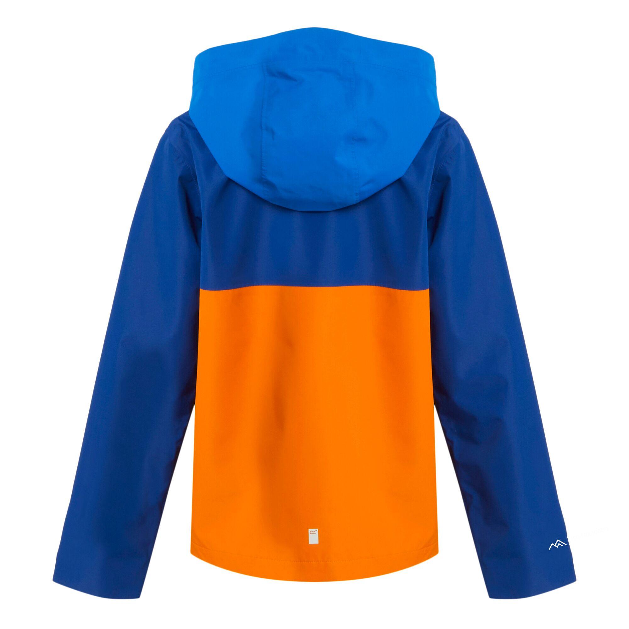 Childrens/Kids Hanleigh Waterproof Jacket (Oxford Blue/New Royal/Persimmon) 2/5