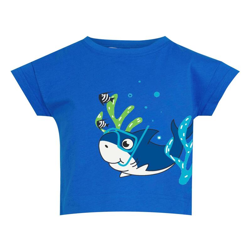 Kinderen/Kinderen Bubbels De Haai TShirt (Hawaiiaans Blauw)