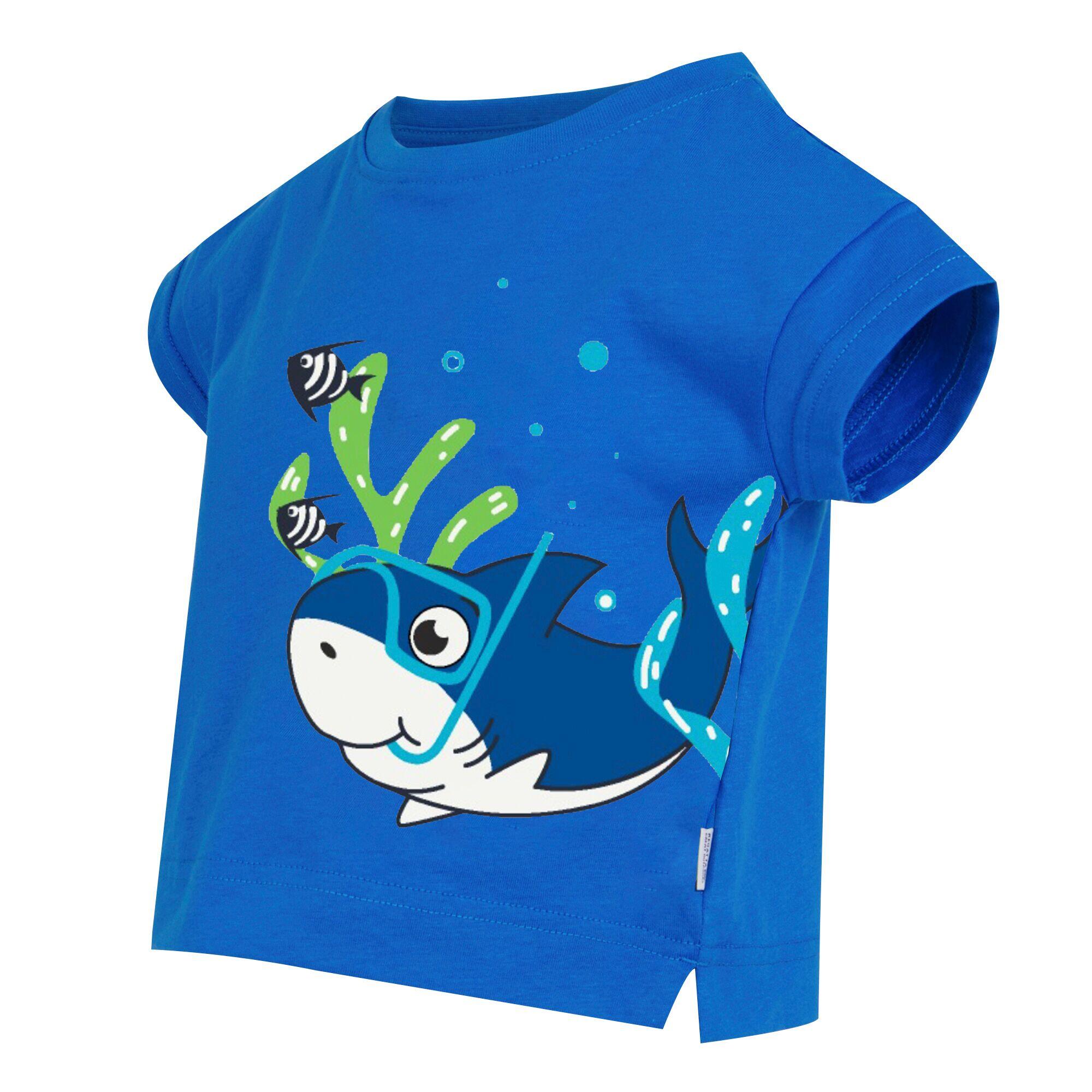 TShirt für Kinder Hawaii-Blau 3/5