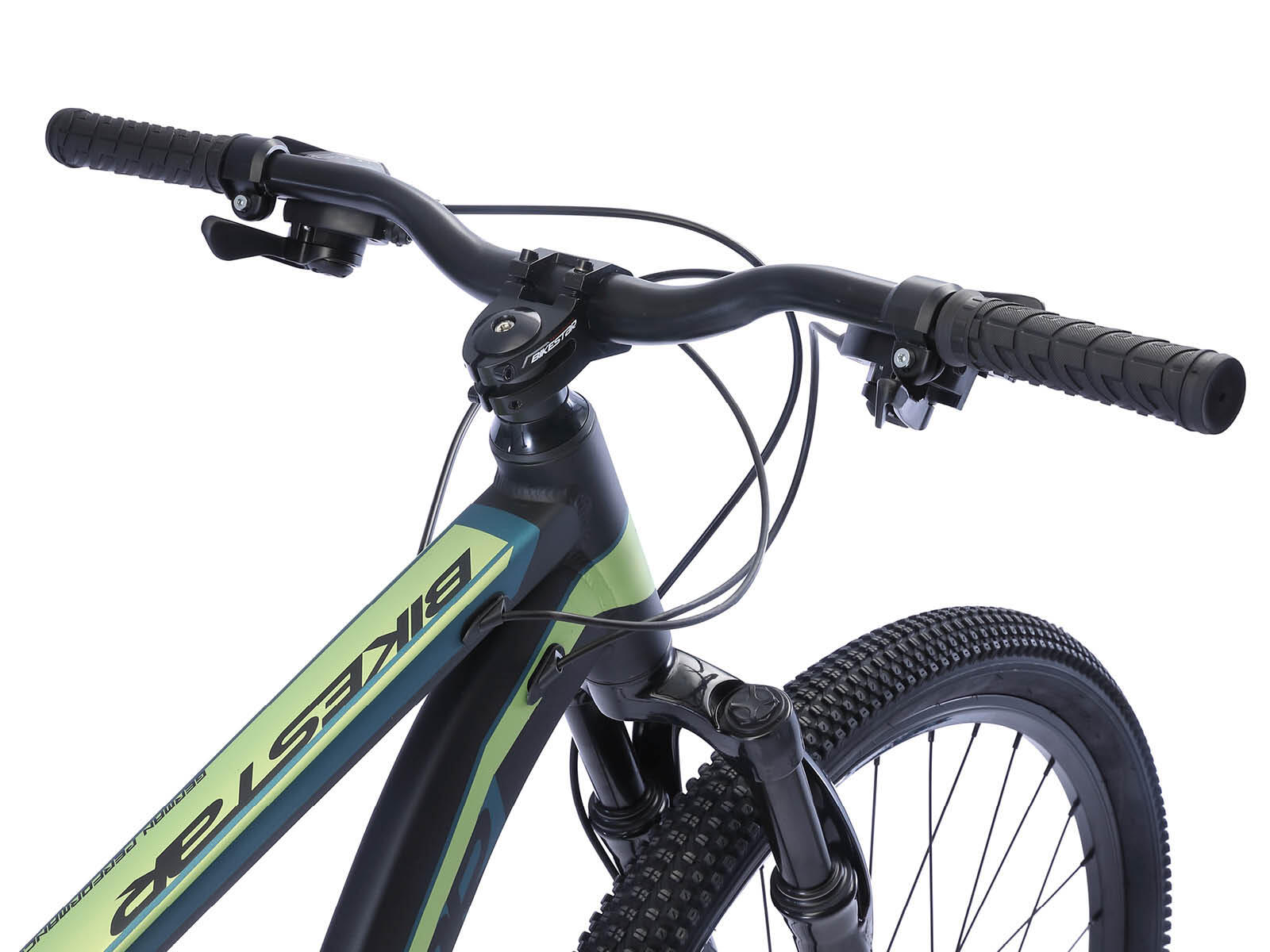 Bikestar Hardtail MTB Alu Sport Large 29 Inch 21 Speed zwart/blauw 3/4
