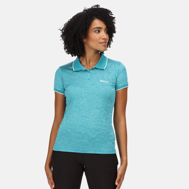 Remex II T-shirt de marche à manches courtes pour femme - Turquoise moyen