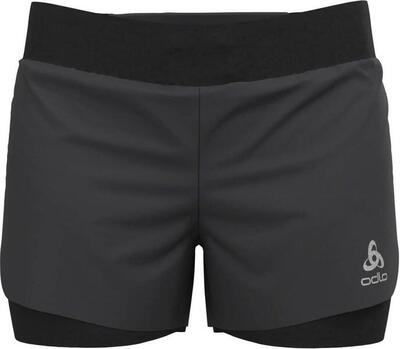 Odlo 2-in-1 shorts zeroweight 3 inch sportshort zwart xl