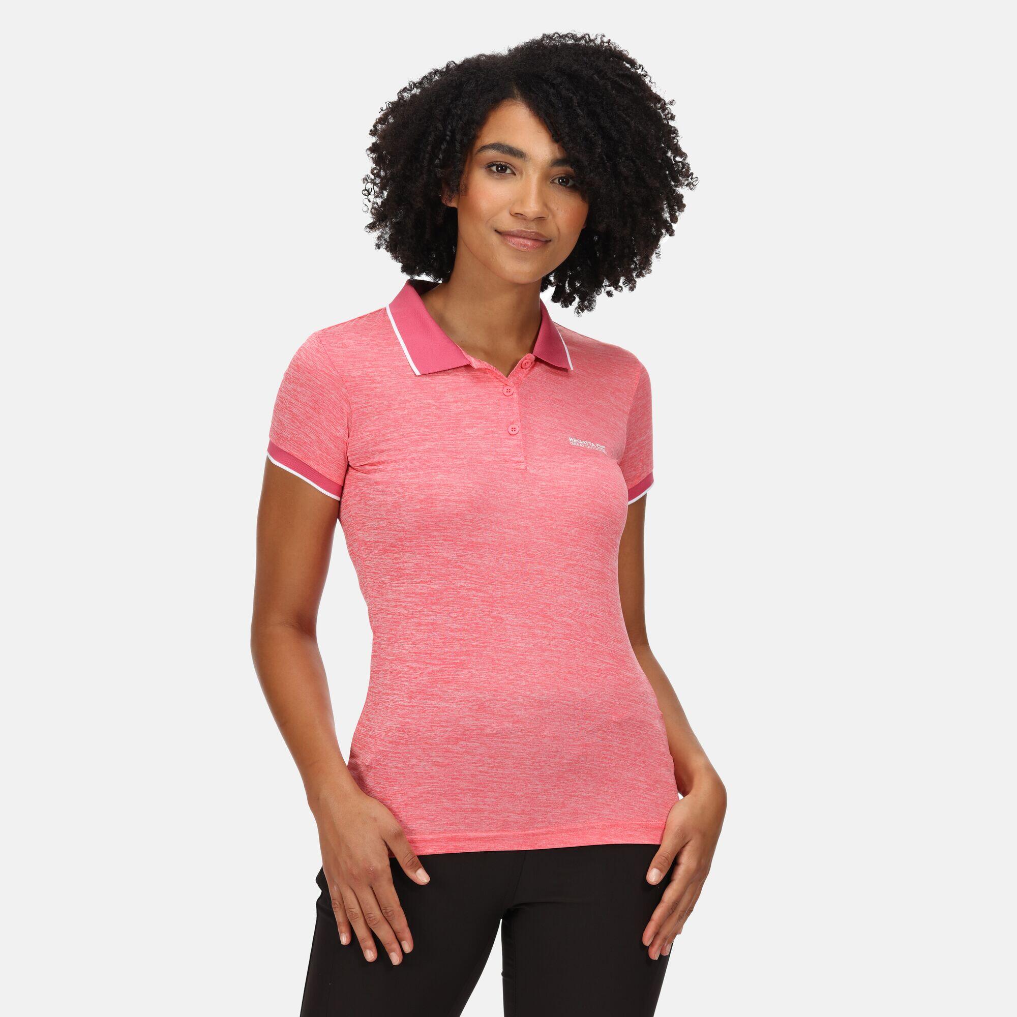 Remex II Women's Walking Short Sleeve T-Shirt - Tropical Pink 1/7