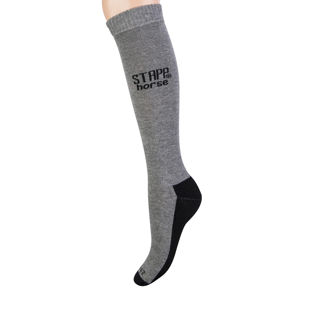 Stapp Horse - Stapp Horse Chaussettes D'Équitation Uni Gris - Chaussettes - Gris - 43/46 - Decathlon