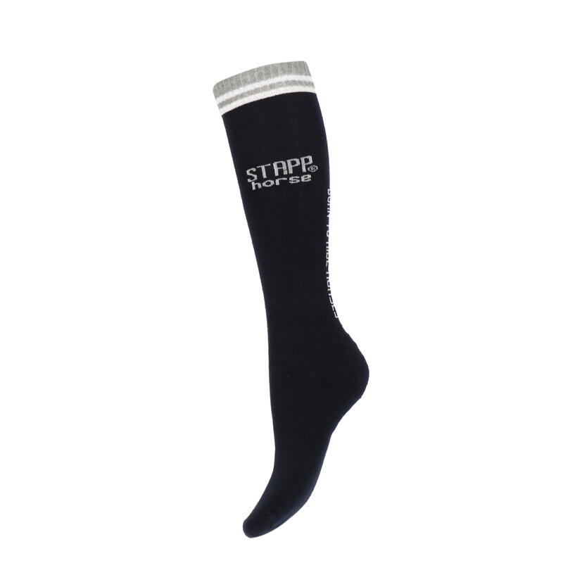 STAPP Horse Chaussettes d'équitation Born To Ride Horses Marine