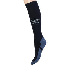 STAPP Horse Chaussettes d'équitation Uni Noir