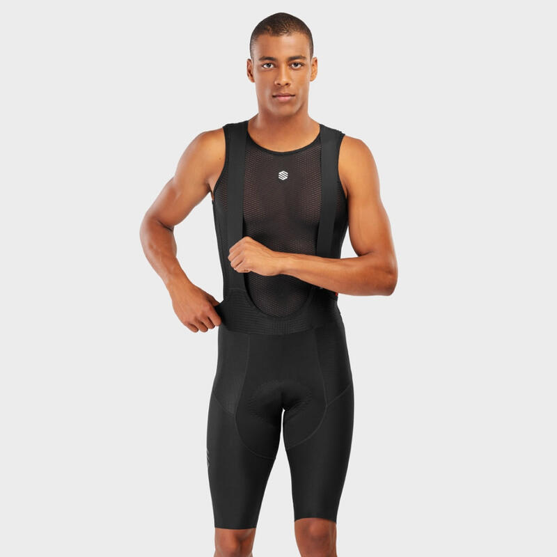 Herren Radsport kurze fahrradträgerhose für SRX Pro World Series Schwarz