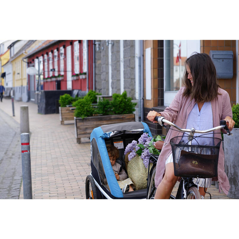 Trasportino Bicicletta  Bambini Hamax Avenida 2 Posti Blu