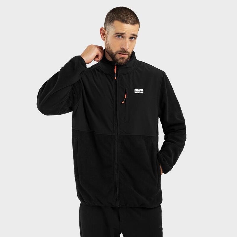 Veste polaire Ripstop homme Sports d'hiver Vevey Noir