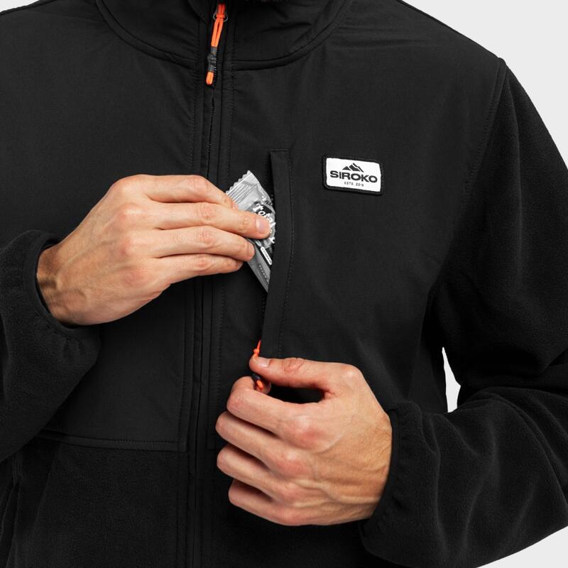 Casaco polar Ripstop para homem Desportos de inverno Vevey SIROKO Preto