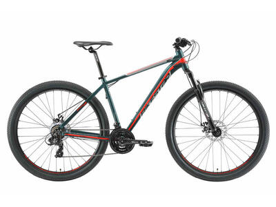 Bikestar hardtail mtb alu sport large 29 inch 21 speed petrol/rood