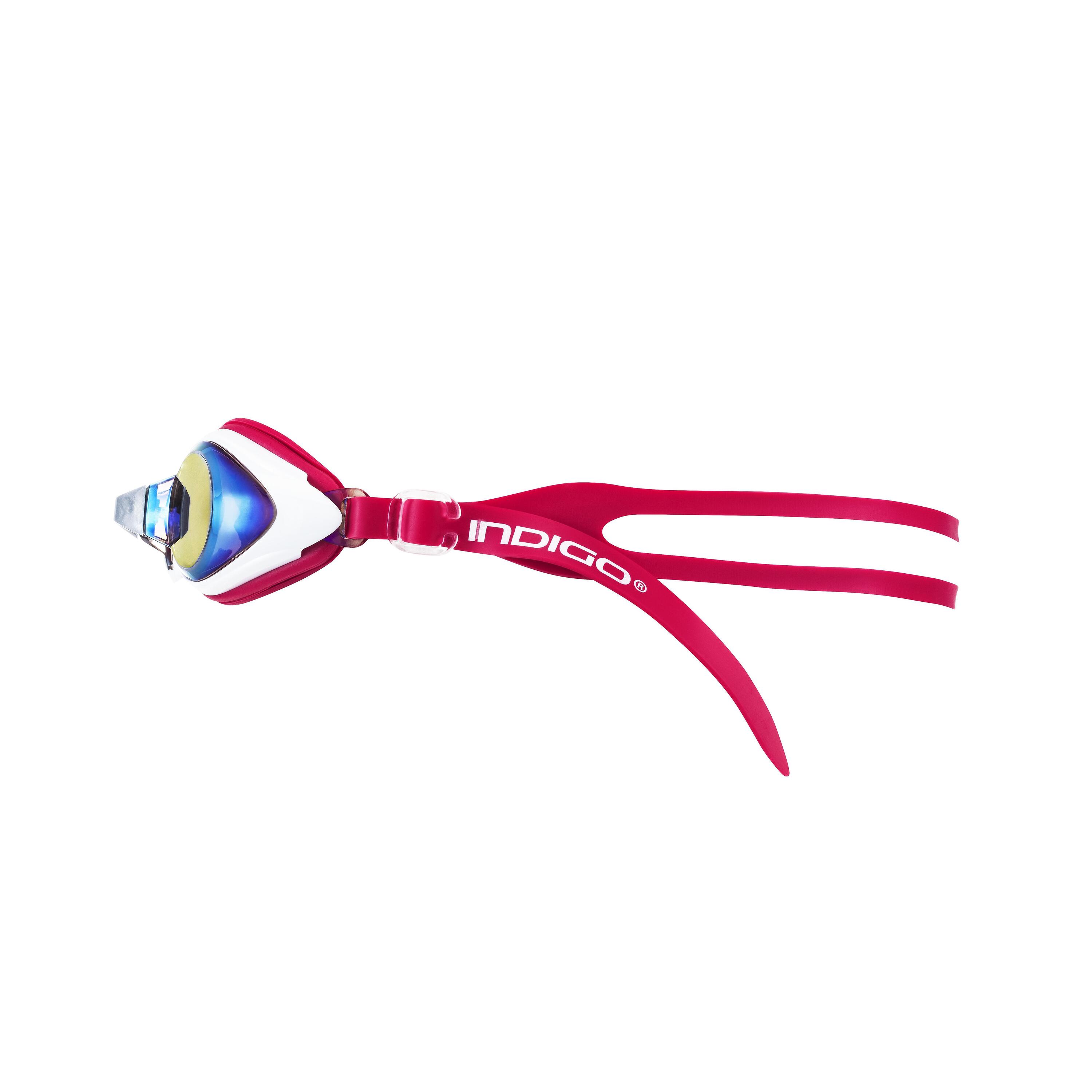 Zwembril Met Verwisselbare Brug MAGNUM INDIGO Rood 3/4