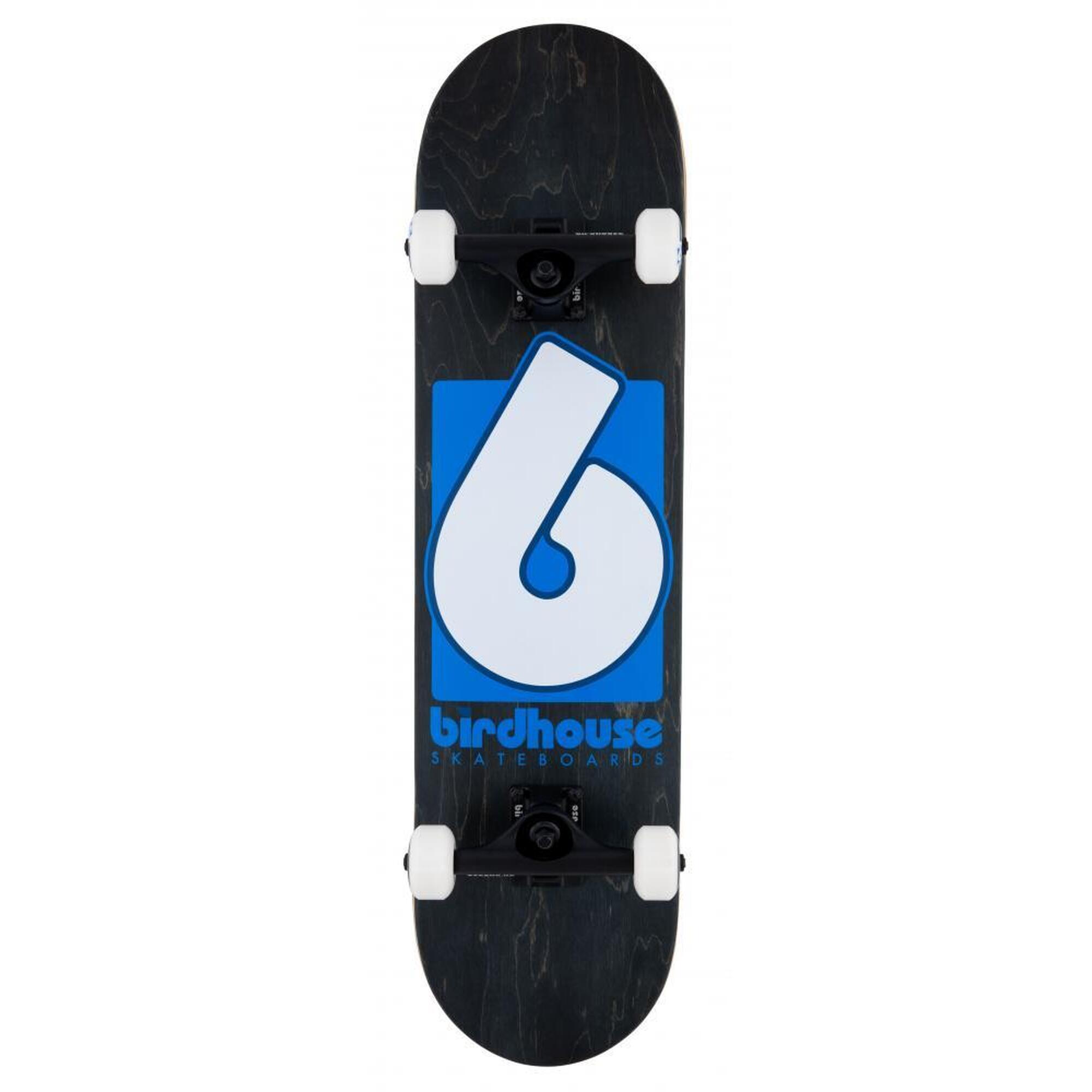 Birdhouse Stage 3 B Logo Black/Blue 8" Skateboard