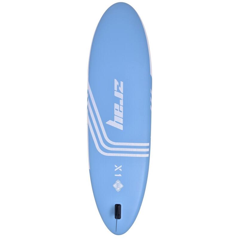 Opblaasbare X-Rider X1 10'2 SUP Dropstitch MAX 125kg 310x81x15cm Blauw