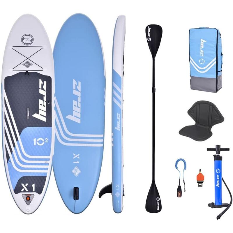 Deska SUP dmuchana X-Rider X1 10'2 Dropstitch MAX 125kg 310x81x15cm Niebieski