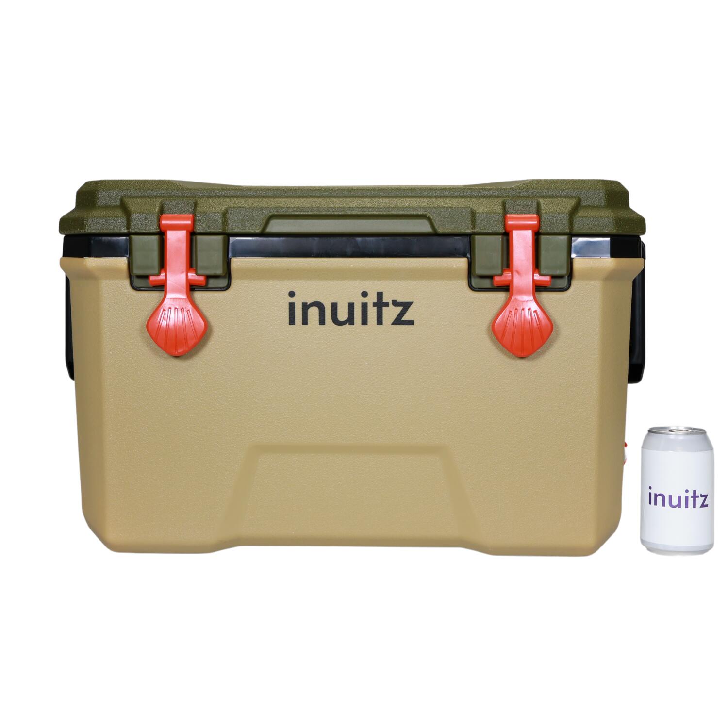 Inuitz - Glacière À Roulettes Inuitz Explorer Roller 36 Litres, Camping, Polyuréthane - Glacière - Vert - 35 L - Decathlon