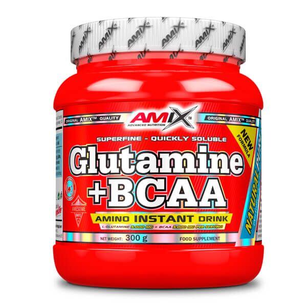 Amix Glutamina + BCAA 300 gramos Aminoácidos