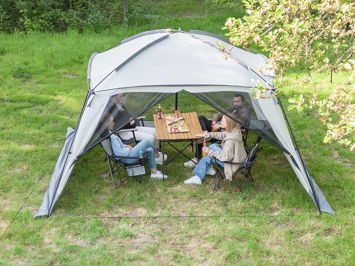Abri d'extérieur tonnelle avec moustiquaire Pavillon Fortun 350 - hauteur 210 cm 6/8