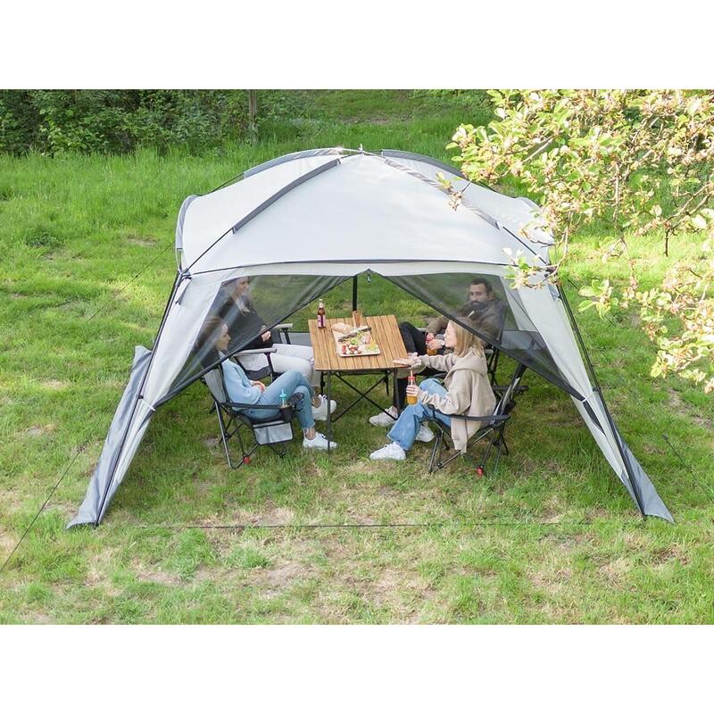 Abri d'extérieur tonnelle avec moustiquaire Pavillon Fortun 350 - hauteur 210 cm