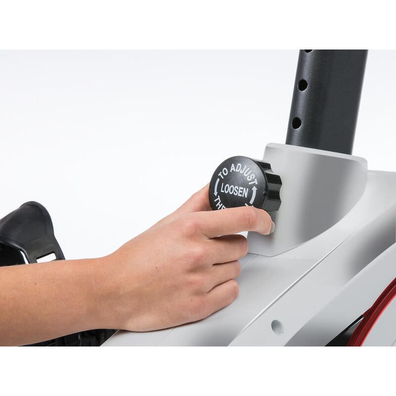 Heimtrainer Morpheus Ergometer bis 150 kg - Fitness - Silber - inkl. Pulsgurt