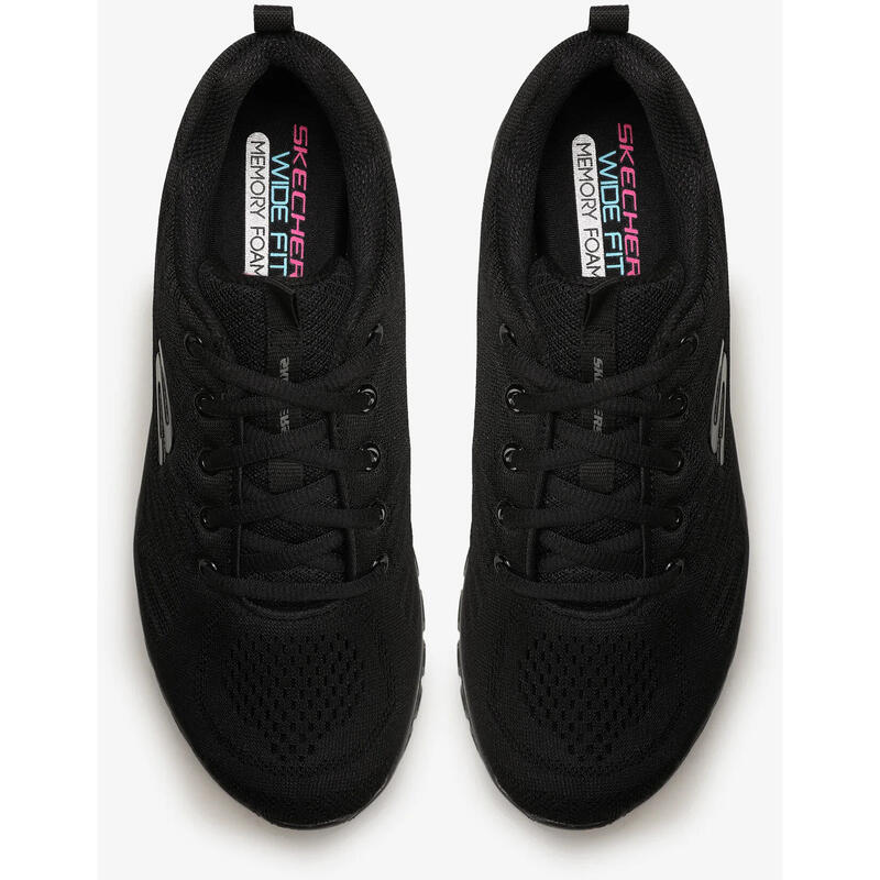 Baskets Skechers Get Connected, Noir, Femmes