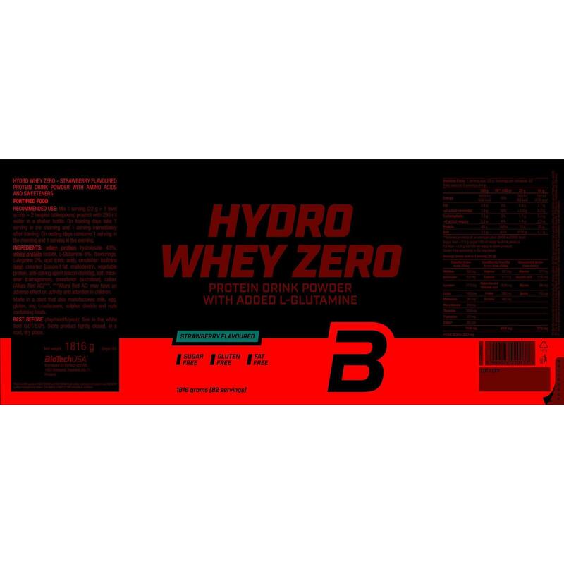 Hydro Whey Zero (1816g) - Strawberry