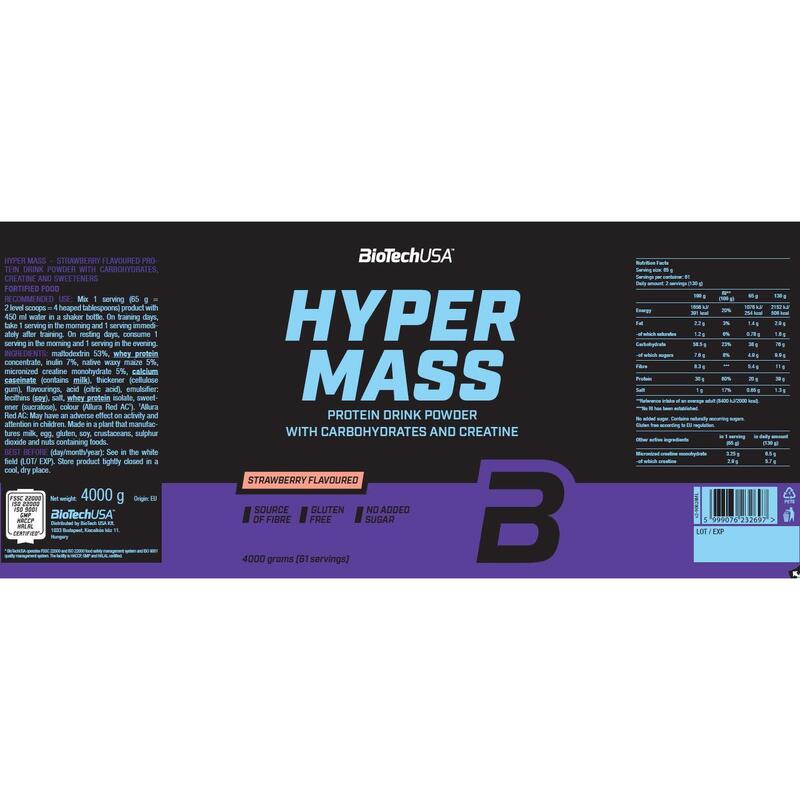 Hyper Mass (4000g) - Strawberry