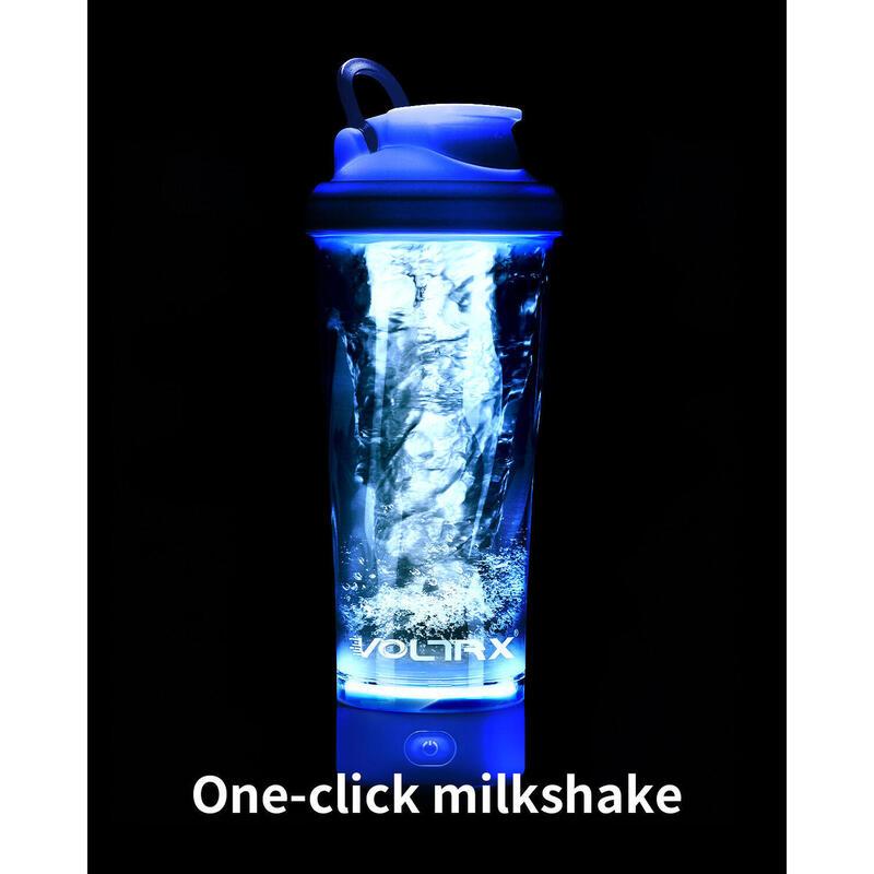 Electric Protein shake Mixer VortexBoost1 24oz/700ml - Blue