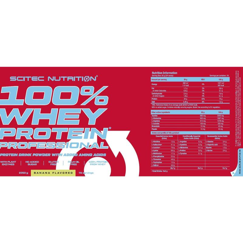 100% Whey Protein Pro 2350g - Banana