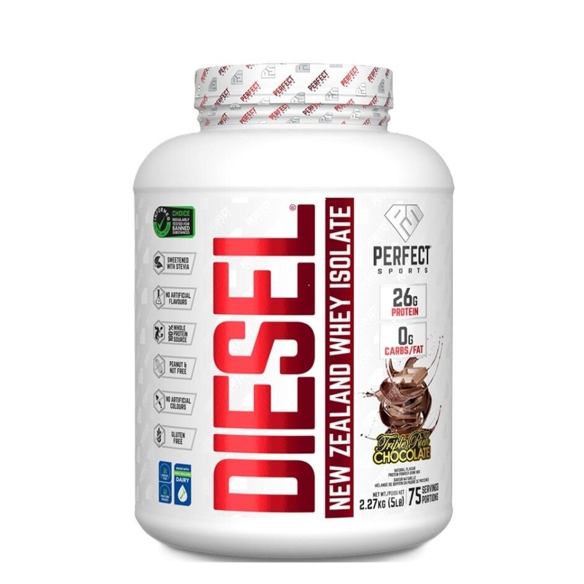 Diesel Whey Protein Isolate 5lbs - Triple Rich Dark Chocolate