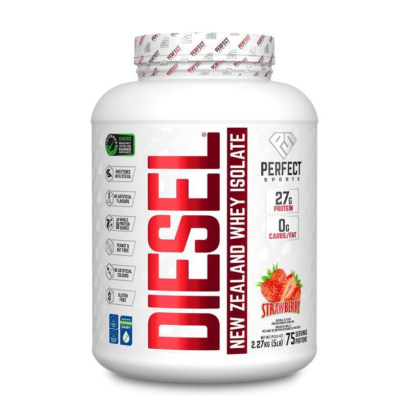 Diesel Whey Protein Isolate 5lbs - Strawberry