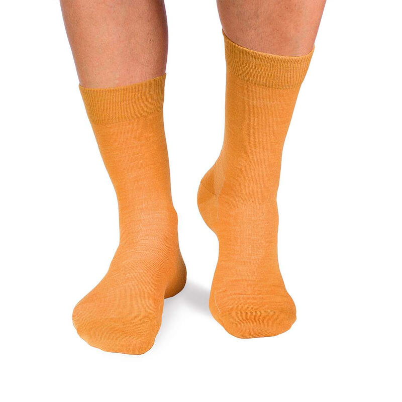 Sosete antibacteriene din lana merino Fine Mustar, 35-38 EU