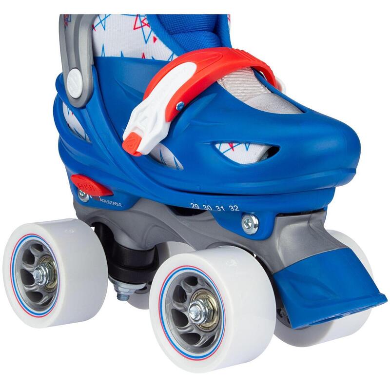 Role Quad reglabile Nijdam Geo, Junior, Multicolor, 33-36