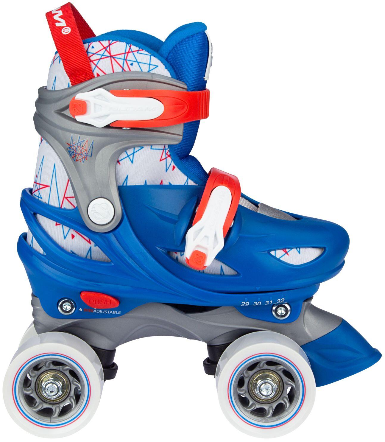 NIJDAM Verstelbare Rolschaatsen Geo Metricker Blue