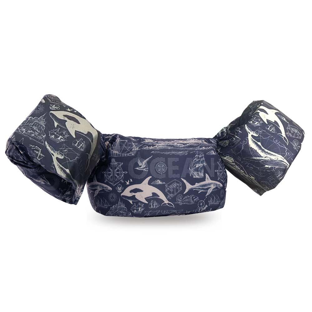 HAPPYSWIMMER HappySwimmer - Puddle jumper zwembandjes/zwemvest met Ocean print