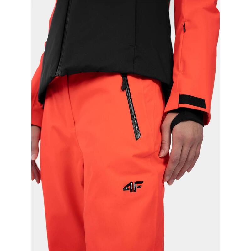 Pantaloni schi damă 4FPRO Dermizax 20 000, roșu fluo, XS