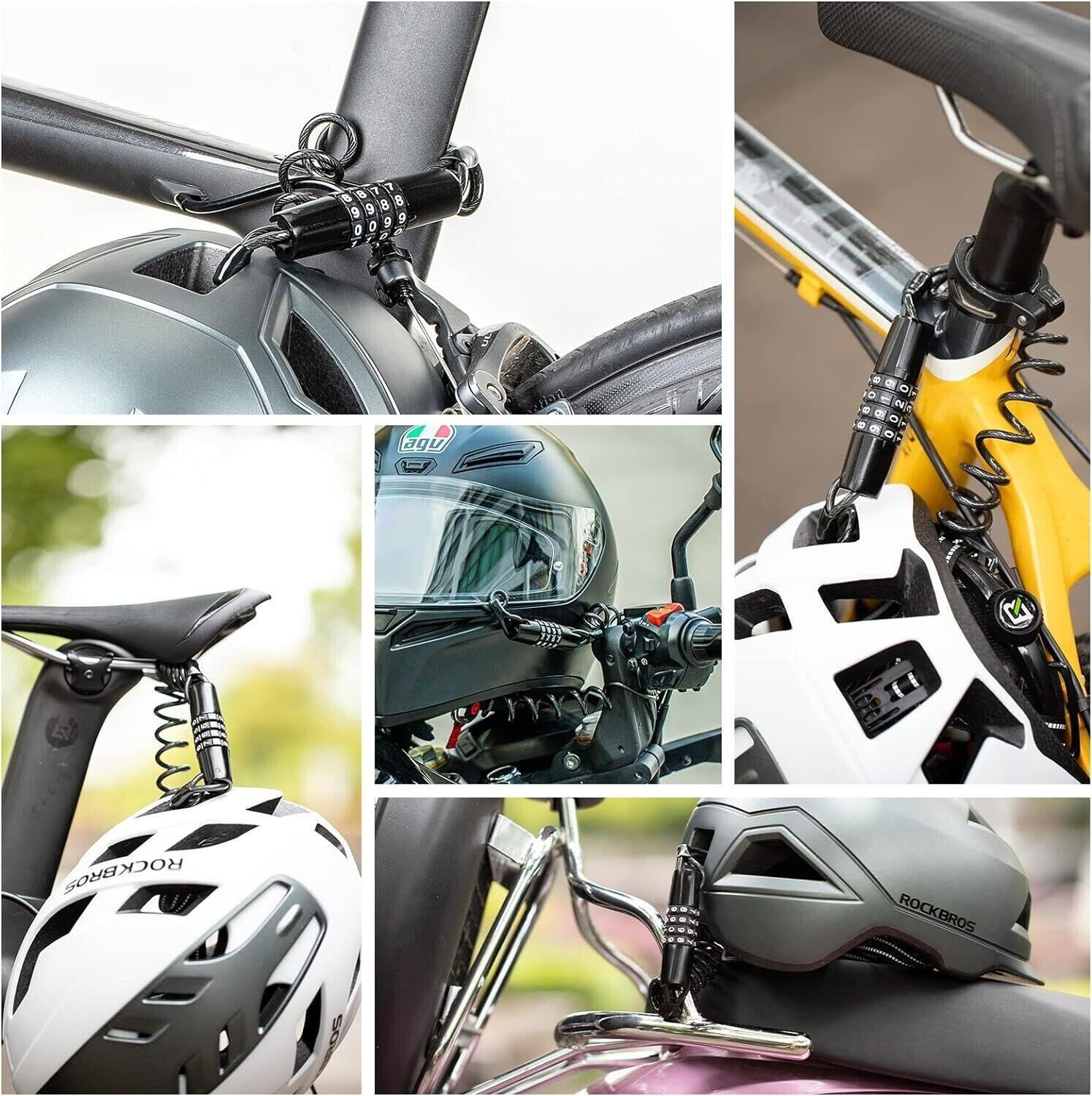 Fahrradschloss Rockbros T609 mit Zahlenkombination, 1,5 m lang 7/7