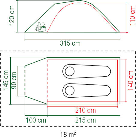 Coleman Darwin 2 Plus Tent 2/7