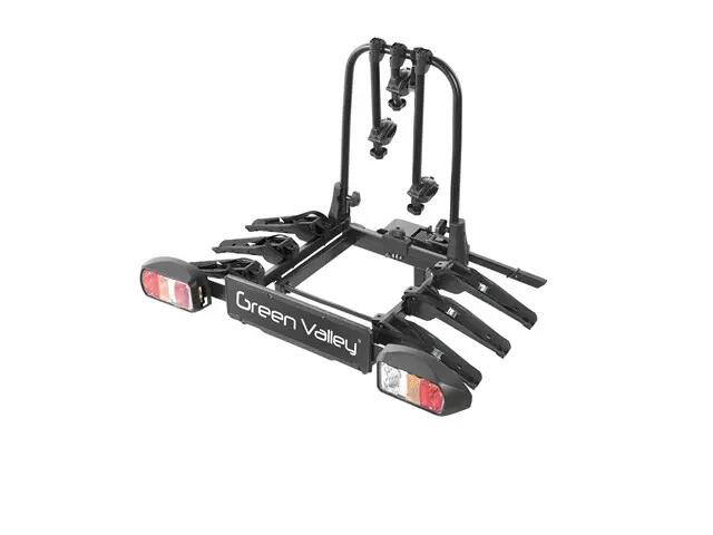 Suport 3 biciclete Green Valley DISCOVERY cu prindere pe carligul de remorcare 2/4
