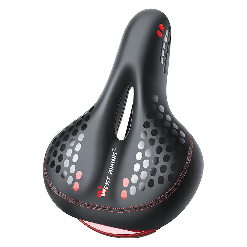 Sa bicicleta MTB cu stop reflectorizant rosu si spuma de memorie, negru cu rosu