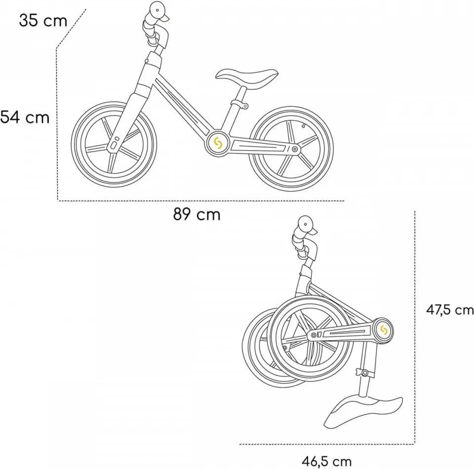 Bicicleta pliabila fara pedale Skiddou Ronny, Keep Pink 2/5