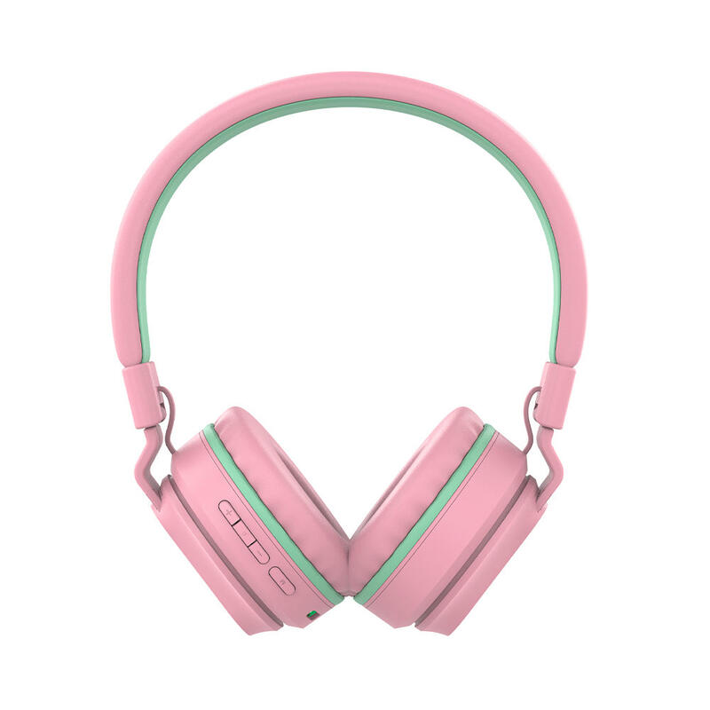 Casti Over-Ear Bluetooth Tellur Buddy, roz