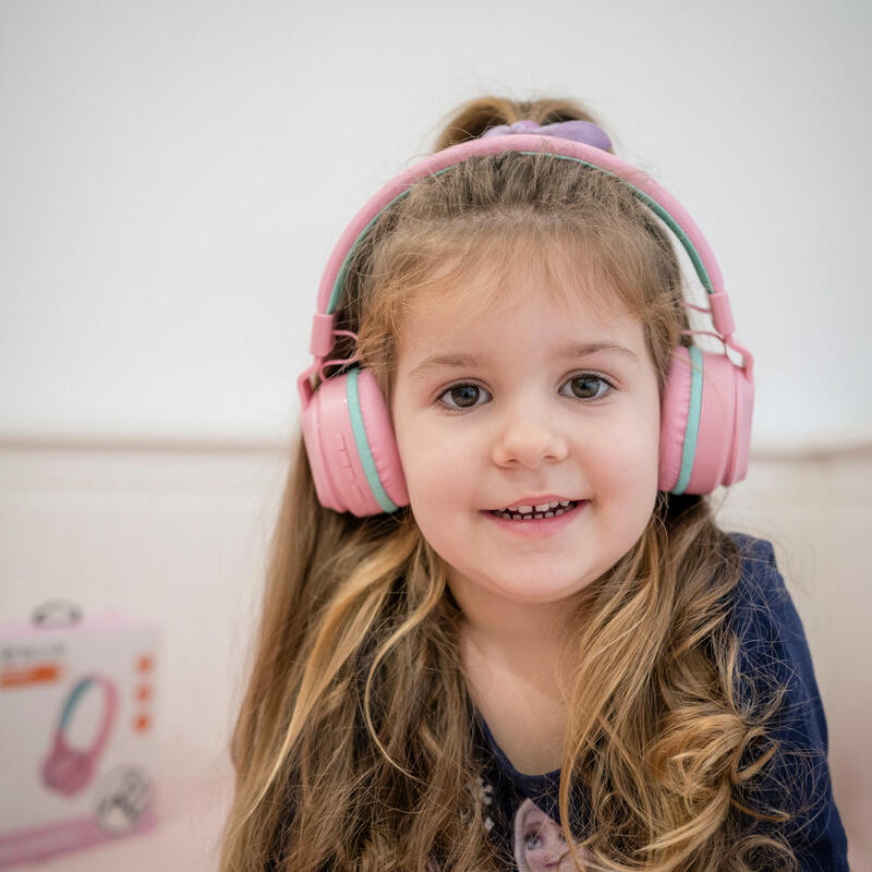 Casti Over-Ear Bluetooth Tellur Buddy, roz
