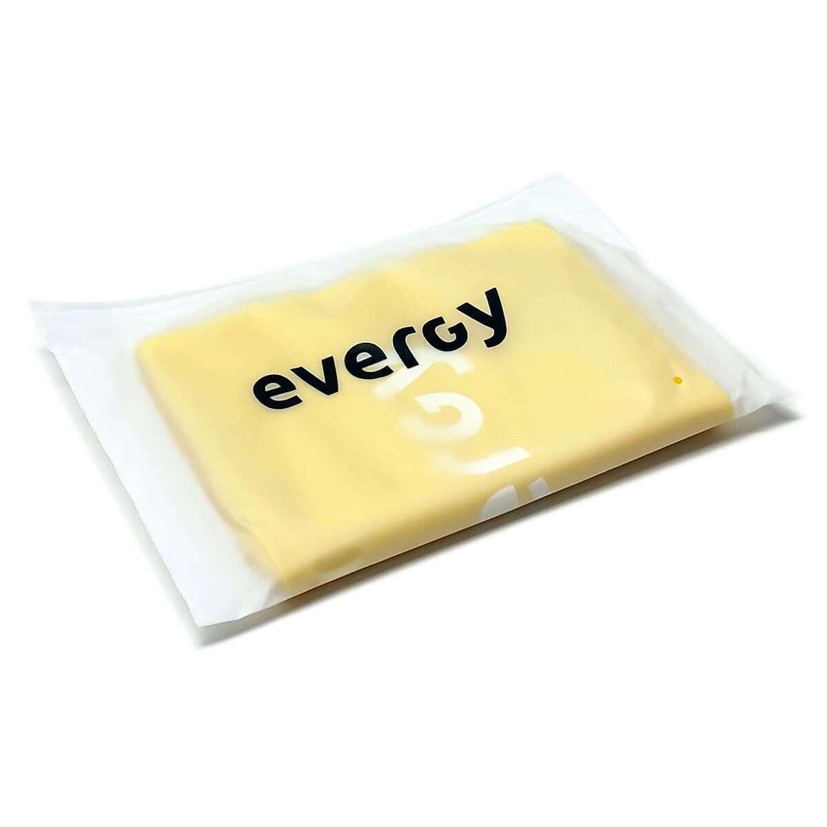 Banda elástica fitness 2,5m evergy ligera amarillo elásticos 5/6